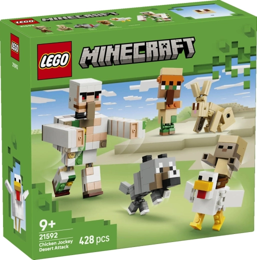 LEGO Minecraft Napad kokošjega jezdeca v puščavi