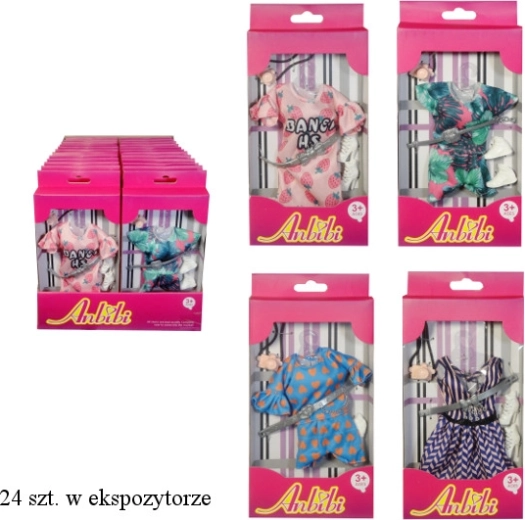 Oblačilo za punčko z dodatki