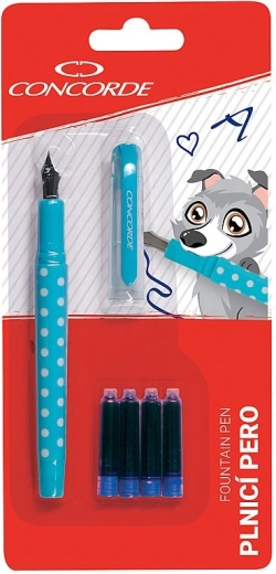 Nalivno pero CONCORDE Punto pastelnih barv