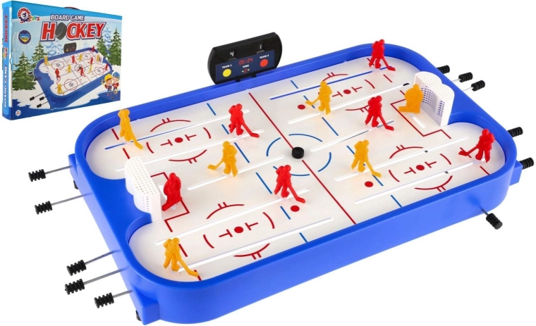 Tabletop hockey game with rods and score counter 53 × 37.5 cm