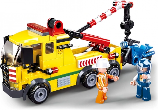 Sluban Town vlečni tovornjak z motociklom