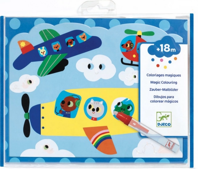 DJECO vodne pobarvanke zračni prevoz
