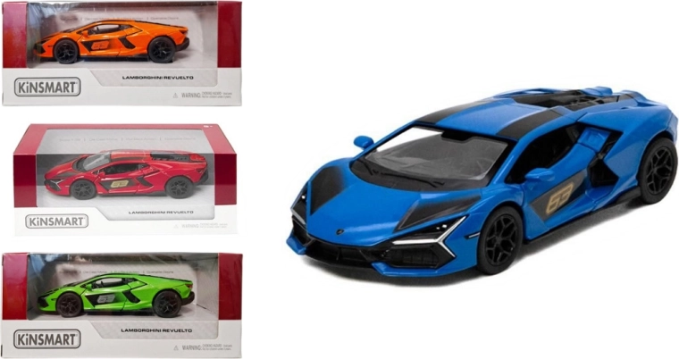 Lamborghini Revuelto kovinski model z navijalnim pogonom Pull Back