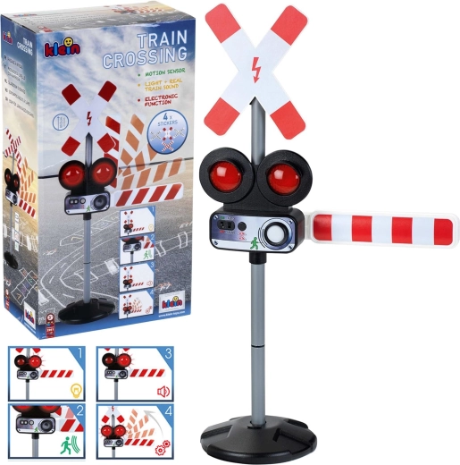 Prometni znak železniški prehod s svetlobnimi in zvočnimi signali 78 cm KLEIN