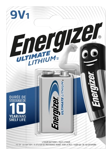 Litijeva baterija Energizer Ultimate Lithium 9 V