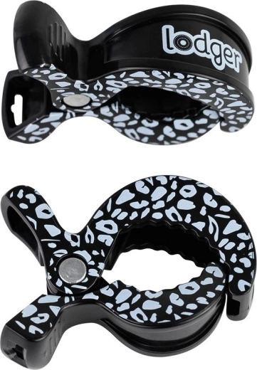 Lodger swaddle clip s potiskom black dot - 2 kosa