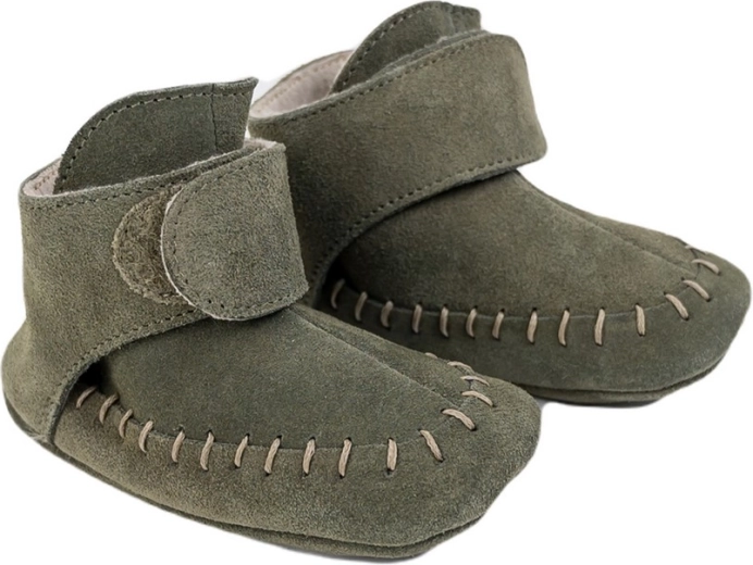 Lodger Walker moccasin booties olivine (15–18 months)