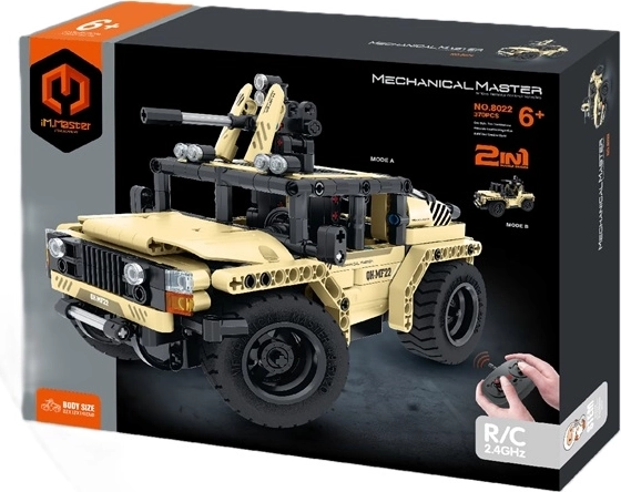 IM.Master Remote-Controlled Armed Jeep 2-in-1 Building Set (370 Pieces)