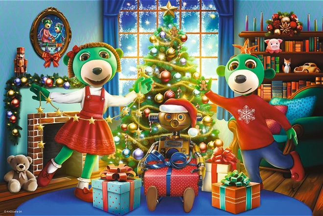 Sestavljanka s Trefliki pozimi