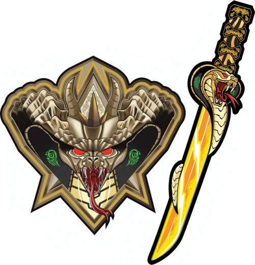 Pena meč in ščit samuraja Kobra