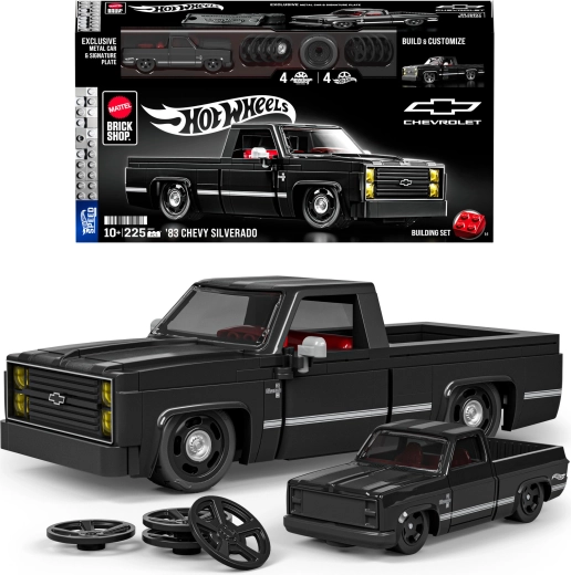 Mattel Brick Shop Hot Wheels Speed Series ’83 Chevy Silverado – gradbeni komplet s 225 deli