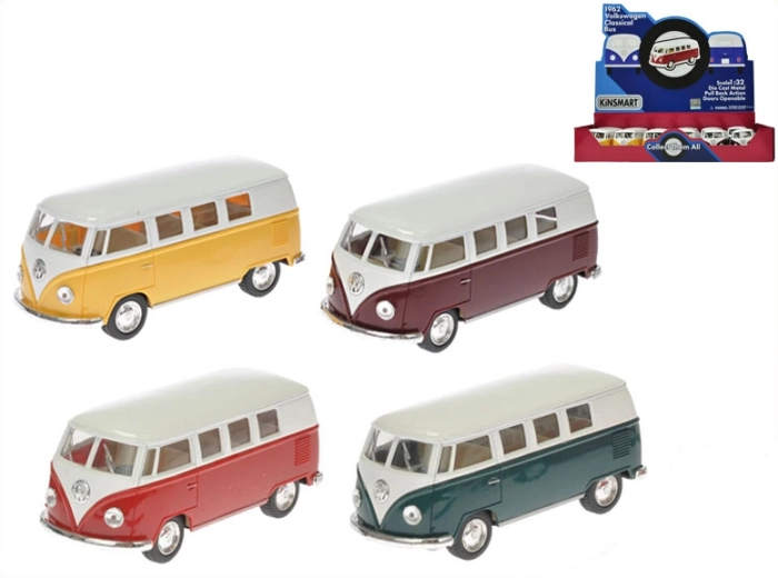 Kovinski model Volkswagen Classical Bus 1962 1:32 z navijalnim pogonom