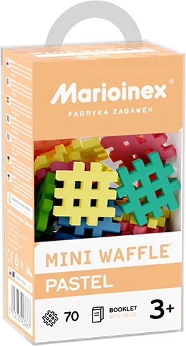 Marioinex Mini Waffle pastelna konstrukcijska igra 70 kosov