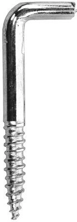 Kljuka z navojem s ploskim utorom, pocinkana, 80 mm (100 kos)