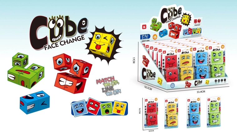 Magična kocka z nasmehom – antistresna igrača