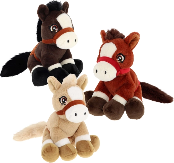 Keel Toys Keeleco rjavi poni iz ekološkega pliša, 22 cm