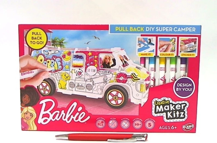 Barbie ustvarjalni komplet: pobarvaj kamper