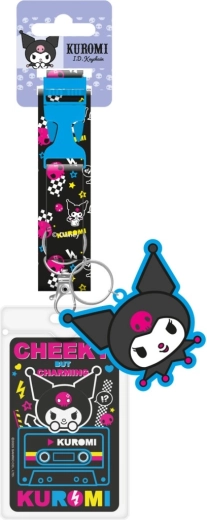 Kuromi trak za okoli vratu s obeskom in držalom za kartice