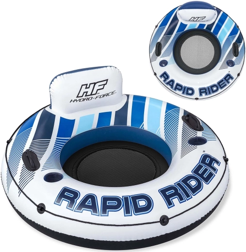 Napenjalni plavalni krog z naslonom HYDRO‑FORCE Rapid Rider 122 cm