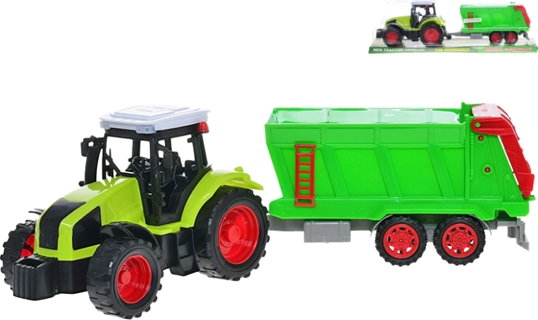 Traktor s prikolico na vztrajnik 36 cm
