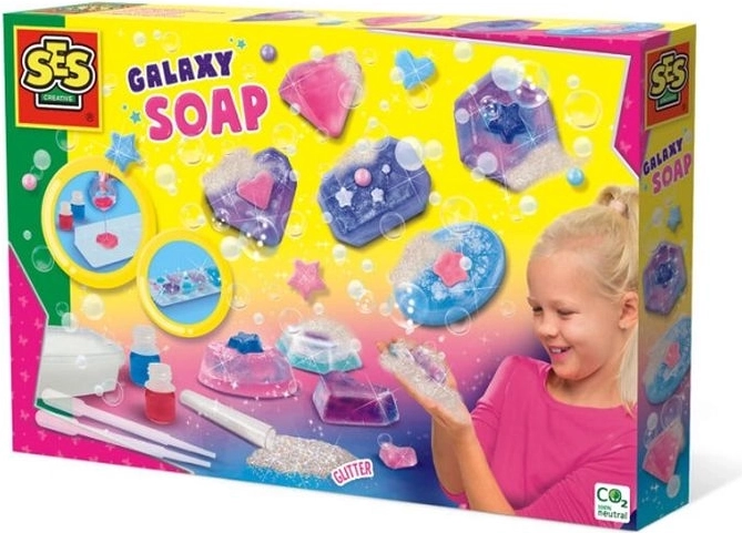 SES Creative Galaxy soap – kreativni komplet za izdelavo mil