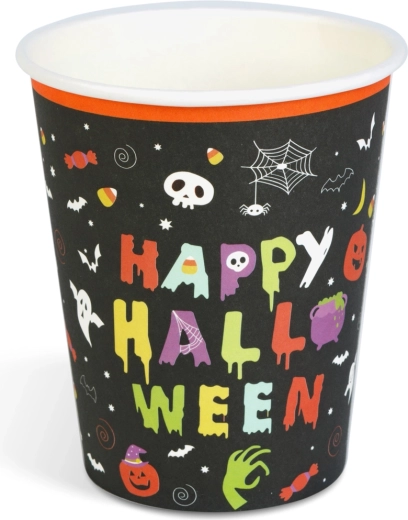 Papirnati kozarci Happy Halloween 250 ml, 8 kosov