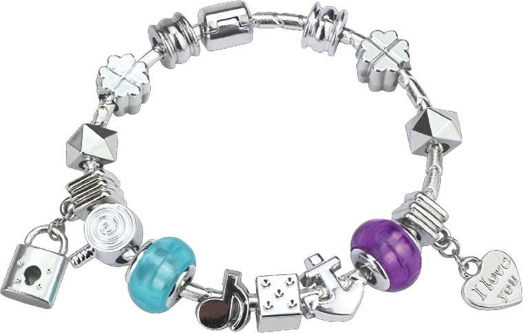 Dekliška zapestnica z izmenljivimi obeski