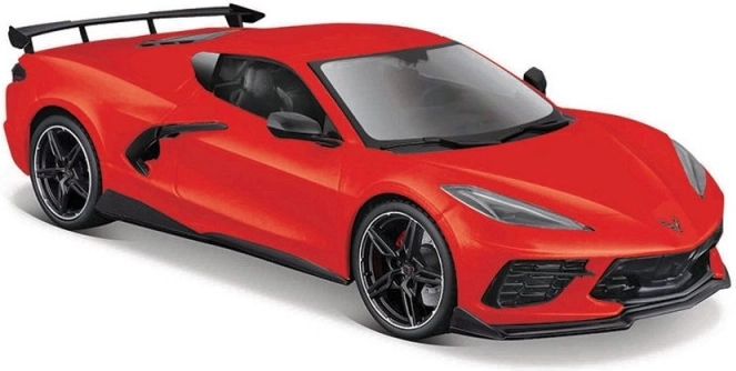 Sestavljen model Chevrolet Corvette 1/24 rdeč