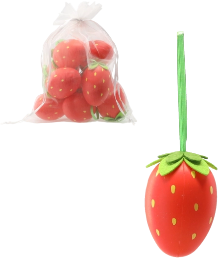 Set 9 velikonočnih visečih jajčkov z motivom jagod