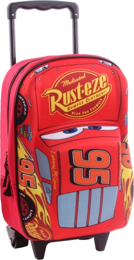 Kids’ 3D wheeled backpack Disney Pixar Cars Piston Cup 38 cm