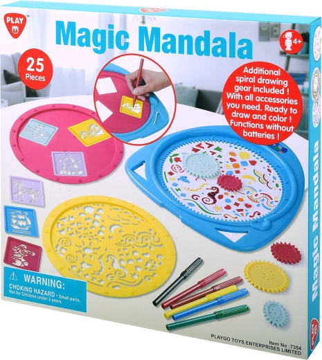 Playgo čarobna mandala – kreativni komplet 25 koščkov