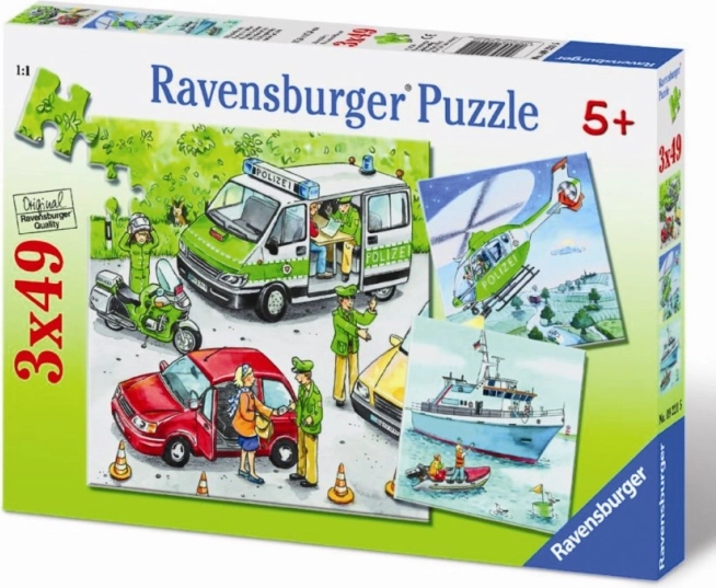 Sestavljanka Policija v akciji 3×49 koščkov RAVENSBURGER