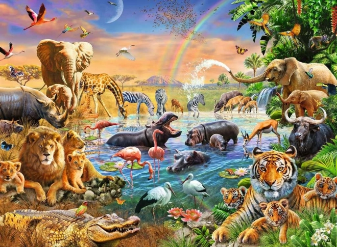 Ravensburger Puzzle Savana Džungla 100 kos