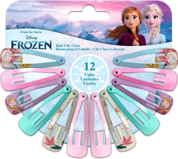 Komplet sponk za lase Frozen (12 kosov)