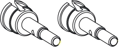 Front/rear axle for Voltage, Major, Tiger, Hoolk, Infect and Liquid - 1 piece