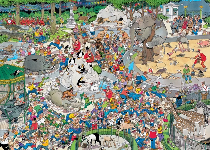 Jumbo Jan van Haasteren Zoo XL sestavljanka 500 kosov