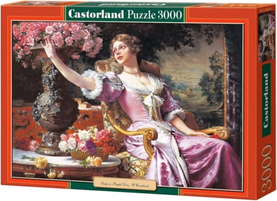 Puzzle 3000 kosov ženska v vijoličnih oblekah W. Czachórski