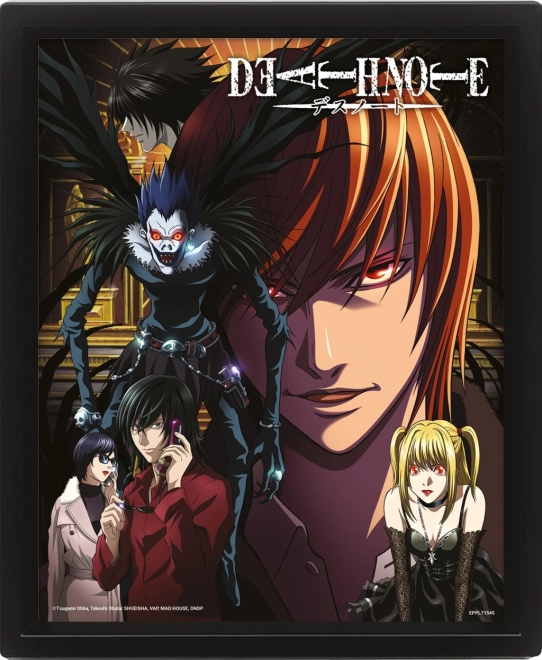 3D slika z lentikularnim učinkom DEATH NOTE