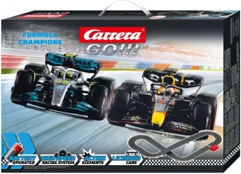 Avtocesta Carrera GO F1 z vozili Ferrari in Mercedes 4,3 m