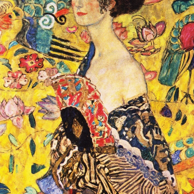 ENJOY sestavljanka Dama s pahljačo Gustava Klimta 1000 kosov