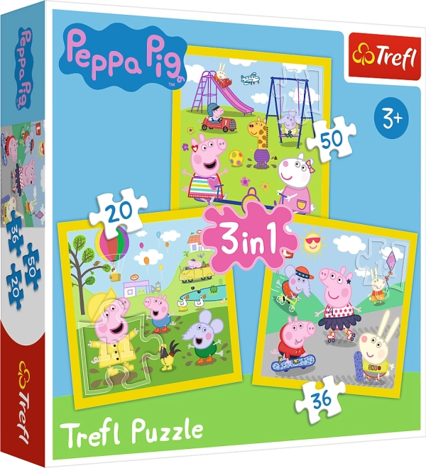 Sestavljanka 3v1 – PRAŠIČEK PEPA – Vesel Peppin dan