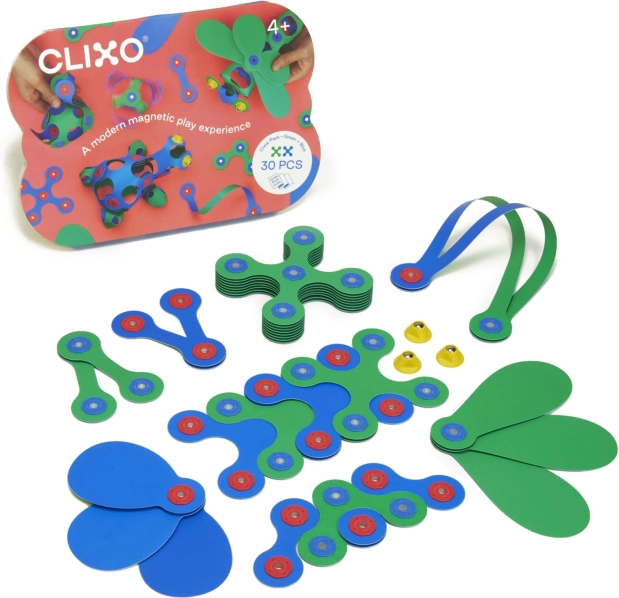 CLIXO modro-zelena magnetna sestavljanka