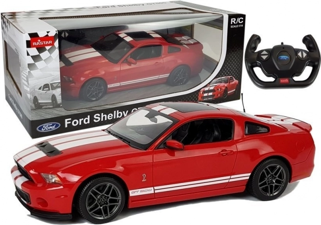 Dirkalni avto na daljinsko upravljanje Ford Shelby GT500 1:14 rdeča
