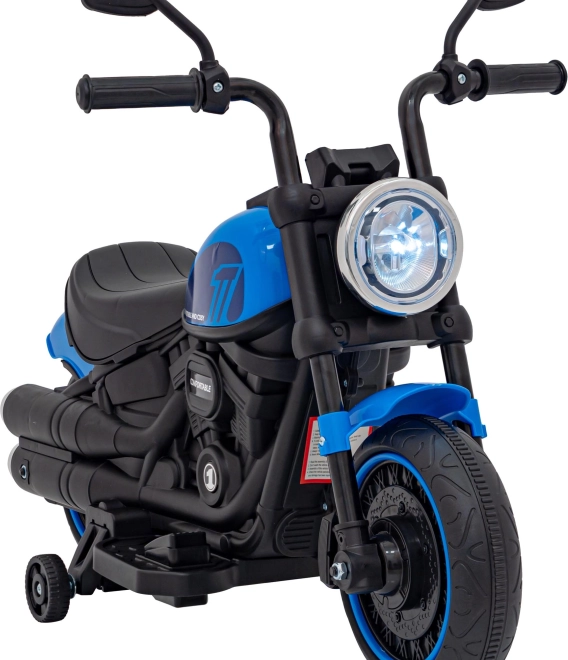 Motocikel Chopper FASTER – Modrý