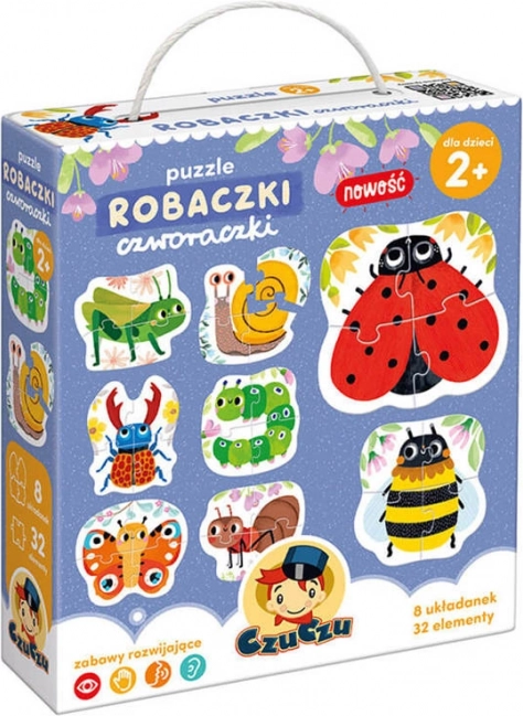 CzuCzu Puzzle Žuželke štiridelne sestavljanke