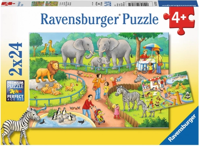 Sestavljanka Den v ZOO 2x24