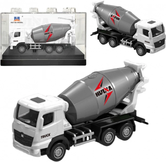 Kolekcionarski model mešalca Huina bela 1:80