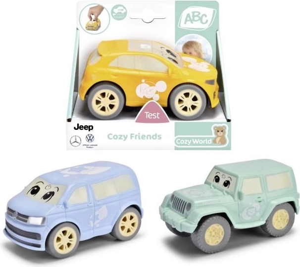 Cozy Friends mešanica 3 vrst igračarskih avtomobilčkov