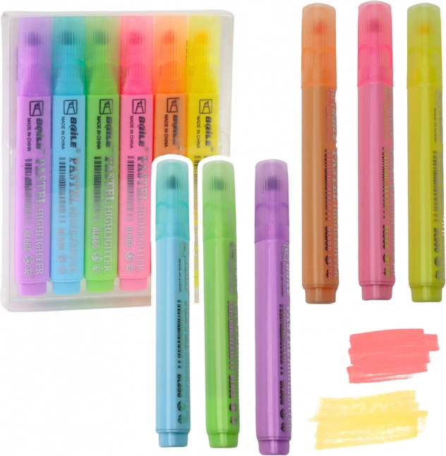 Set pastelnih označevalcev 6 kosov