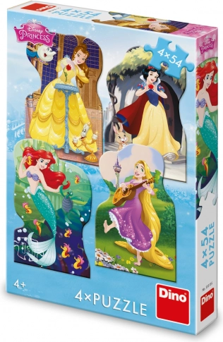 Puzzle DISNEY princese 4×54 koščkov DINO